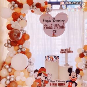 Trang trí sinh nhật bé trai chủ đề chuộc Mickey mẫu 27