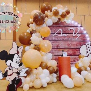 Trang trí sinh nhật bé gái chủ đề chuột Minnie mẫu 84
